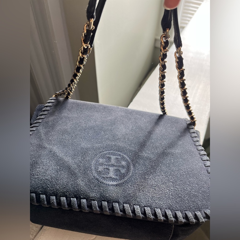 Tory Burch Marion suede crossbody/shoulder bag